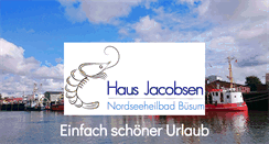 Desktop Screenshot of haus-jacobsen-buesum.de